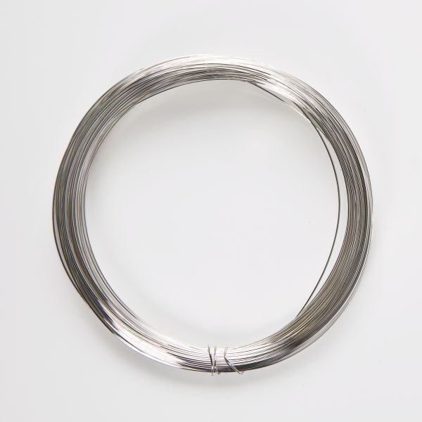 Silberdraht, 0,40mm, Kupferkern, 20m-Ring