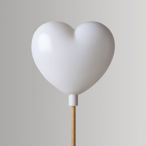 Kunststoff-Herz, 95mm, weiß, 40 Stück