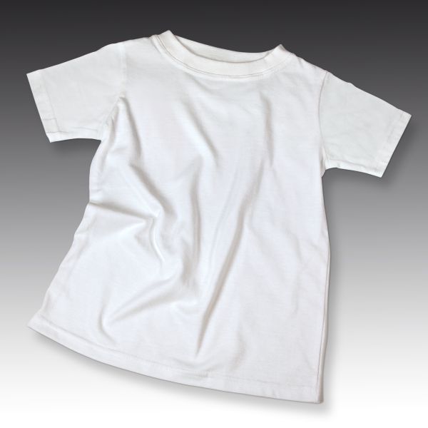 Baumwoll-Kinder T-Shirt Gr. 134/140 (M), weiß