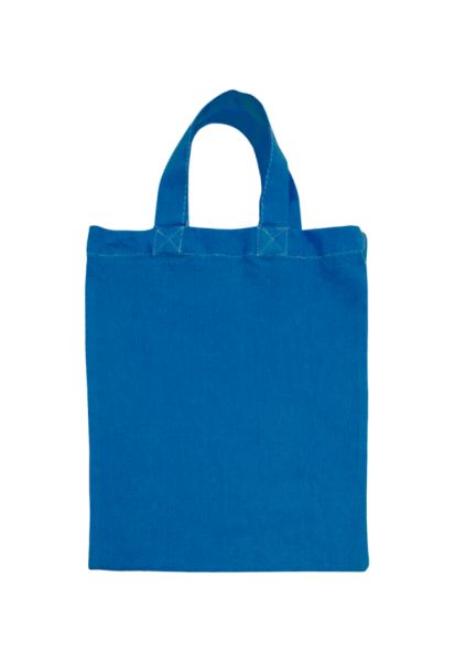 Baumwoll Tasche 25x22 cm, blau