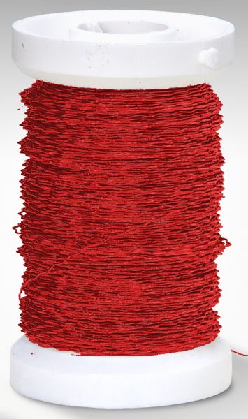 Effektdraht (auf Eisenbasis), 0,30 mm rot, 50m Spule