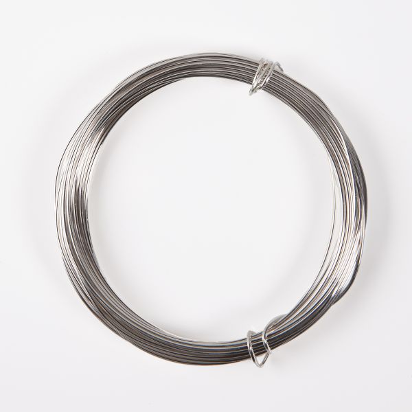 Silberdraht, 1,0mm, Kupferkern, 4m-Ring