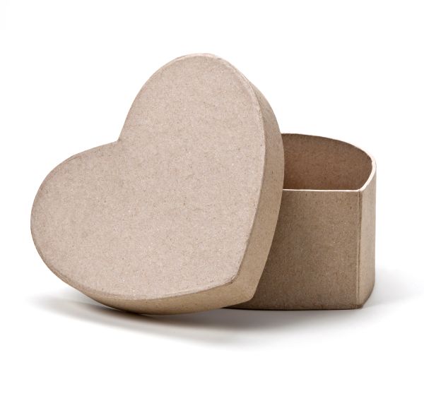 Paper Art Dose Herz 15x15x6 cm, 5 St.