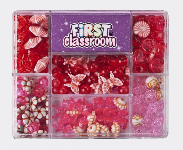 Creative Beads - Set rosa-lila-flieder inkl. Stretchgummi