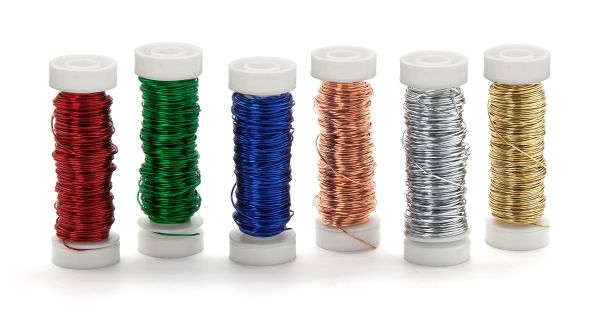 Basteldraht 0,50 mm, Set mit 6 Farben, je 10 m, SB