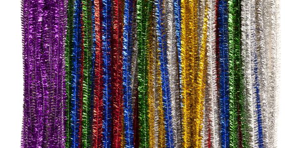 Pfeifenputzer 6x300 mm Metallic, 6 Farben, 100 Stück