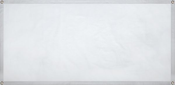 Baumwoll-Banner, 135x65cm, weiß, 1 Stück