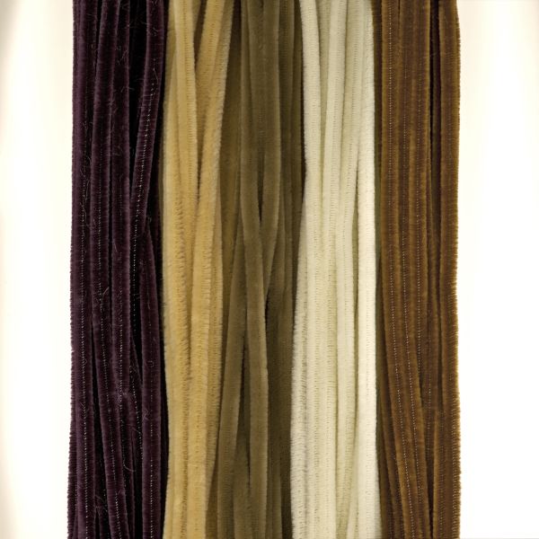 Pfeifenputzer 9x500 mm, braun-Töne, 100 St.