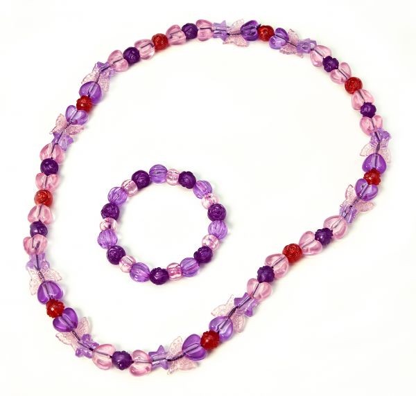 Creative Beads-Set m. Stetchg., rosa-lila-flieder, 35 g