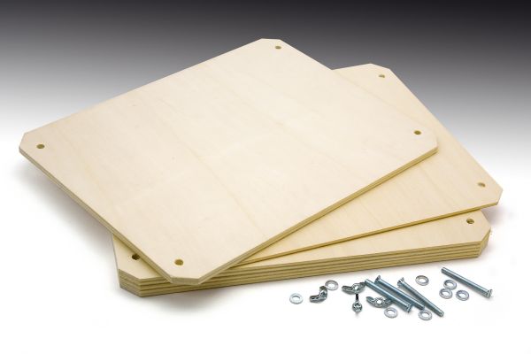 Blumenpresse aus Holz 35x27cm, 6 Platten mit Schrauben und Muttern