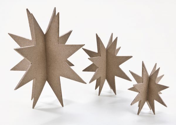 Paper Art – 3D-Sterne-Set, verschiedene Größen, 1 Set