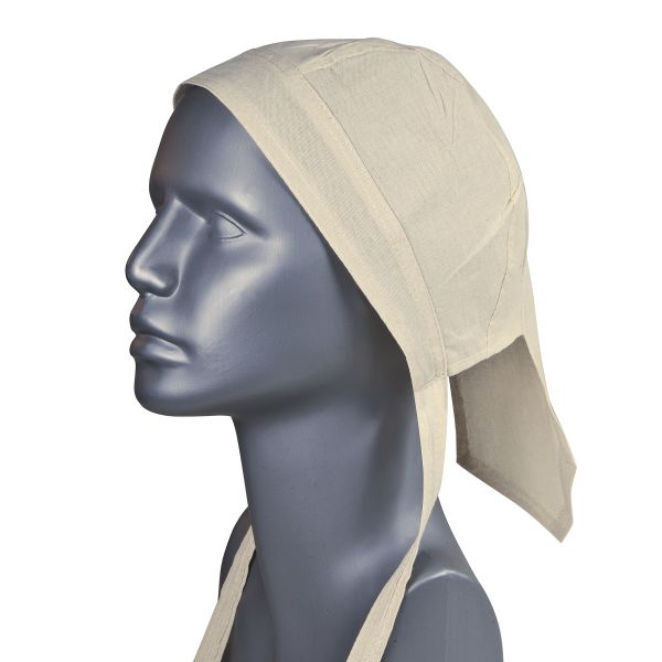 Baumwoll-Piratenkopftuch 30x36 cm, natur