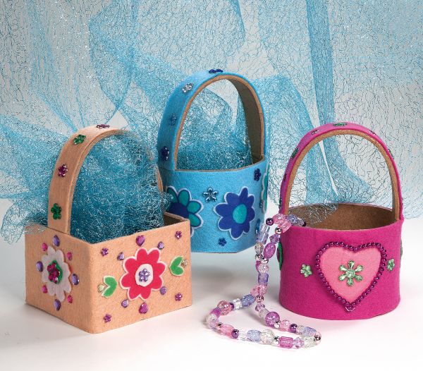 Paper Art Korb-Set 14x9x9 cm, 3 Motive, 6 Stück