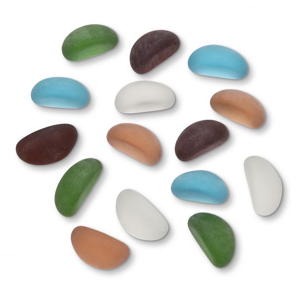 Glas-Nuggets, geeist, Beans, 20-30mm, 400g