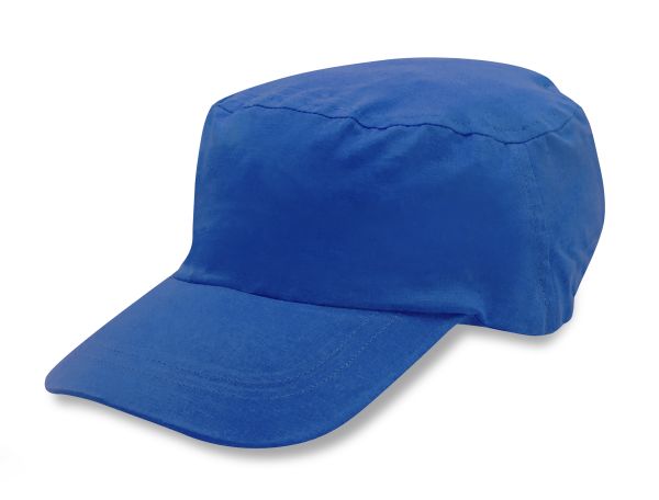 Baumwoll-Schirmmütze mit Gummizug, blau