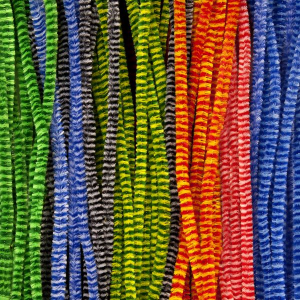Pfeifenputzer 9x500 mm Bicolor, 10 Farben, 100 Stück