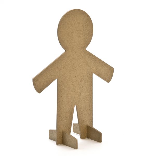 MDF-Figuren 15x20 cm, 5 Stück 3teilig, zum Stellen, 3 mm stark