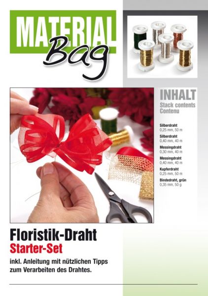 Drahtset Floristik, Starter-Set mit 6 Draht-Spulen