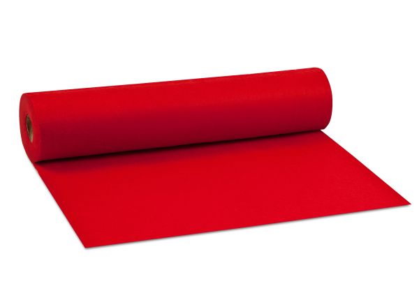 Bastelfilz 1,5 mm, 44x500 cm, rot