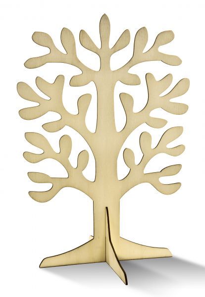 Baum aus Sperrholz, 30x21cm, 2mm stark, 1 Stück
