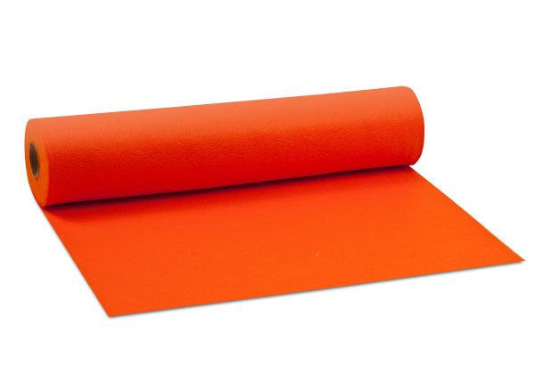 Bastelfilz 1,5 mm, 44x500 cm, orange