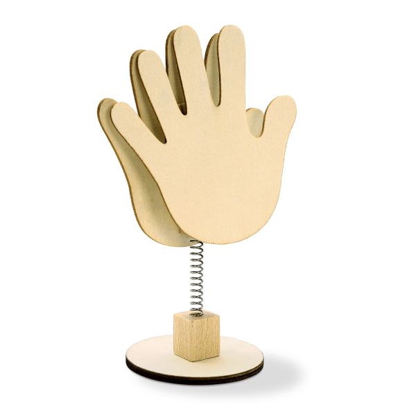 Holz Memohalter Hand, ca 15cm