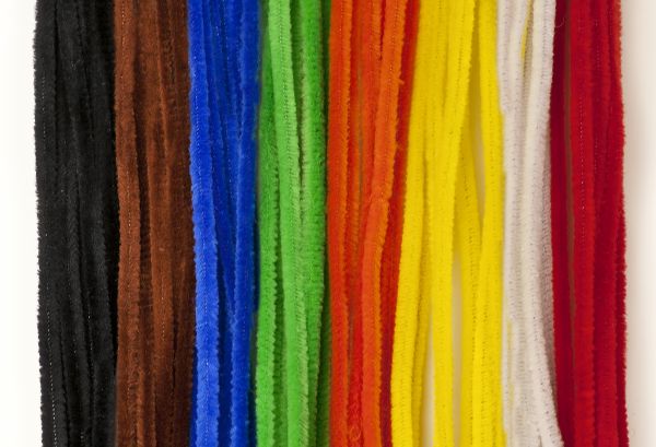Pfeifenputzer 7x300 mm, 8 Uni-Farben, 50 Stück