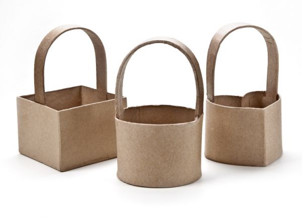 Paper Art Korb-Set 14x9x9 cm, 3 Motive, 6 St.