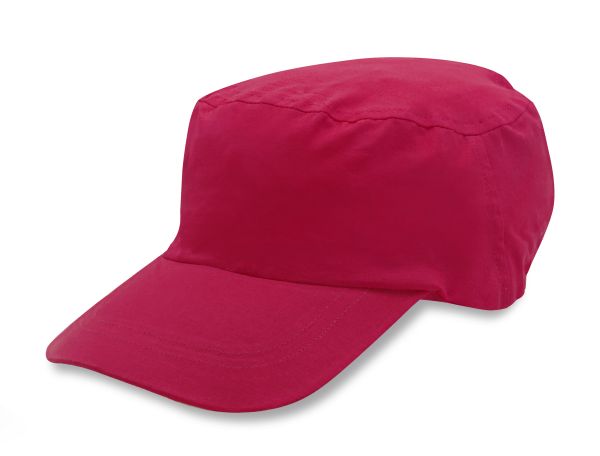 Baumwoll-Schirmmütze mit Gummizug, rot