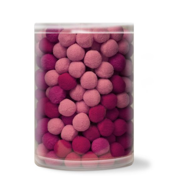 Pompons 20 mm Rot-Töne, 250 Stück