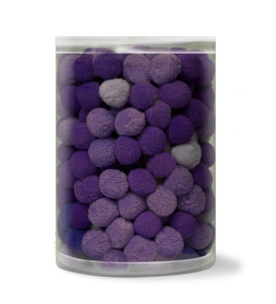 Pompons 20 mm Lila-Töne, 250 Stück