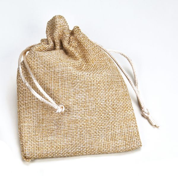 Stoffsäckchen in Juteoptik 10x13 cm, 12 St.