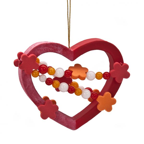 Moosgummi Fädelteile Blumen/Sterne 15 mm, 100 St.