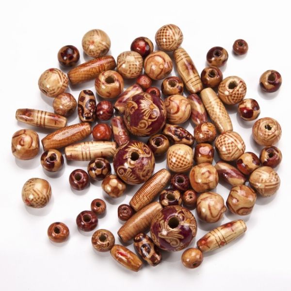 Indioperlen und -olivenmix, sortiert, 200 St.