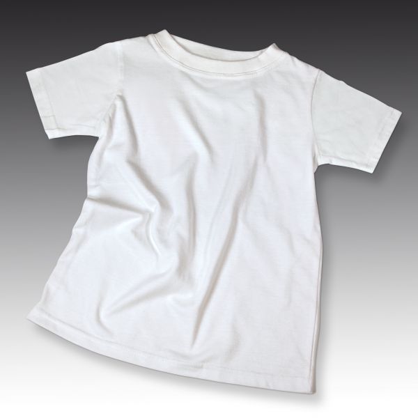 Baumwoll-T-Shirt, Gr.M 134/140, 180g/mý, weiß, 1 St.
