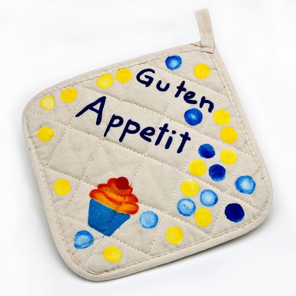 Baumwoll Topflappen 22x22 cm, natur