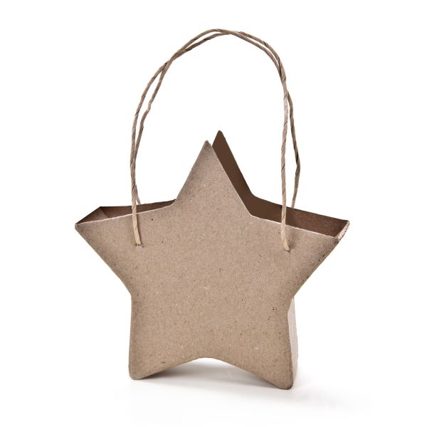 Paper Art - Tasche Stern, 9x2,5 cm, 6 Stück