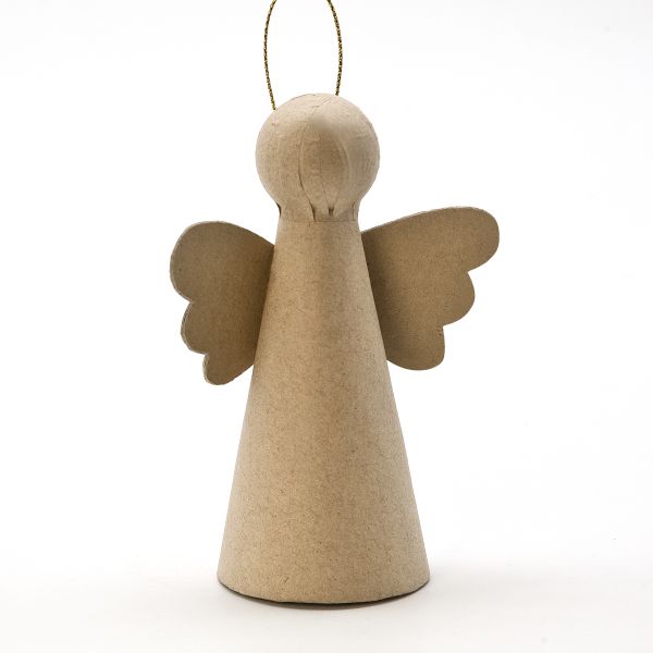 Paper Art - Engel zum Hängen 12x8 cm, 4 Stück