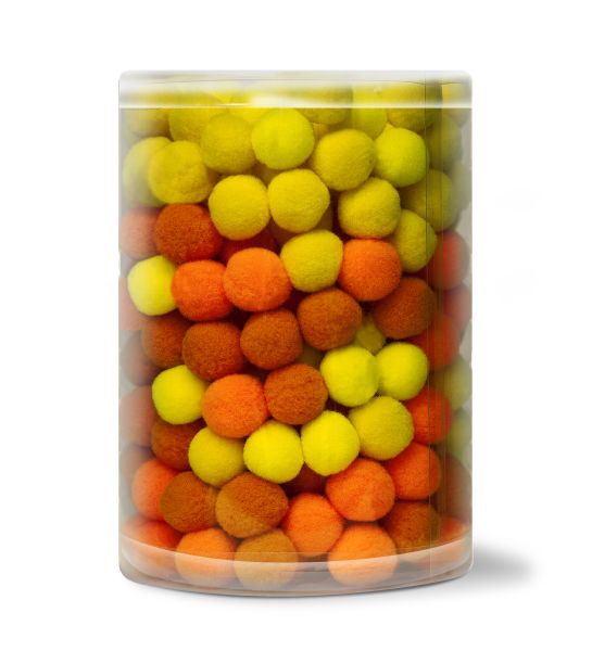 Pompons 20 mm Gelb-Töne, 250 Stück