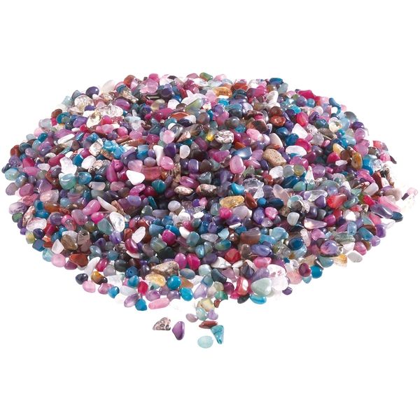 Halbedelsteine ohne Bohrung, 10-15 mm, bunt, 1000 g