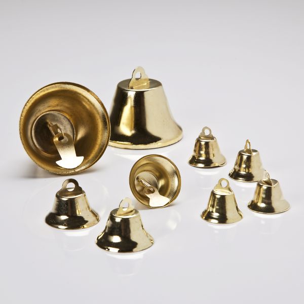Messing Glocken 16/22/40 mm, 100 Stück