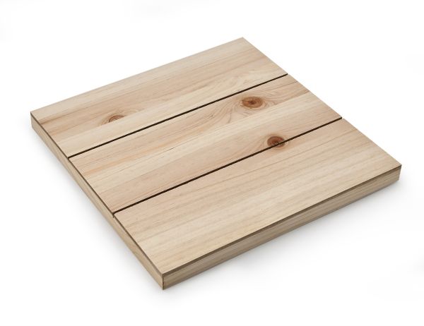 Holzboard, 30x30cm, 17mm stark, natur, 1 Stück