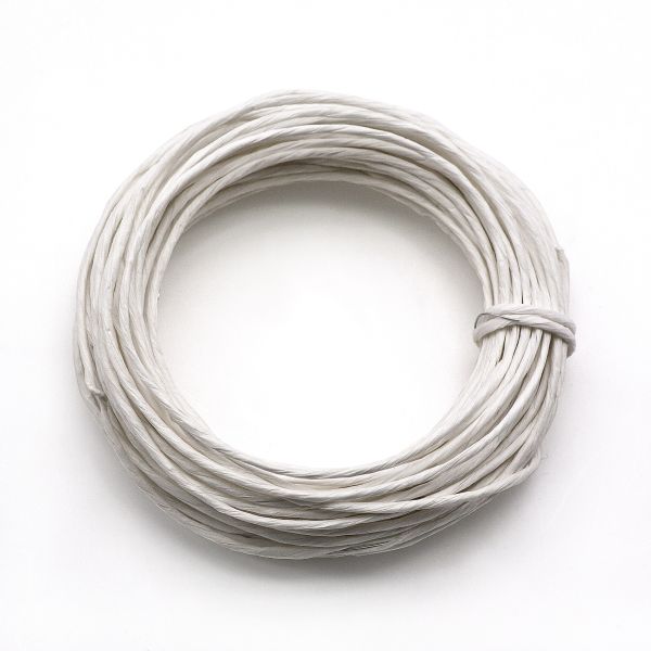Papierdraht 2 mm, weiß, 10 m, SB