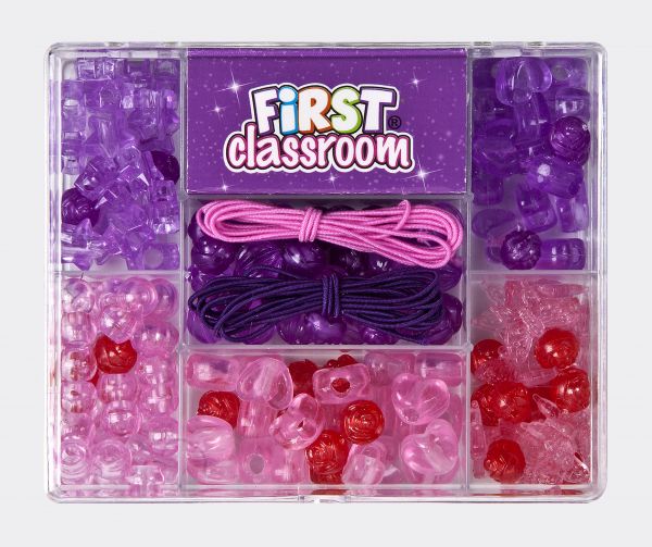 Creative Beads - Set rosa-pink-rot inkl. Stretchgummi
